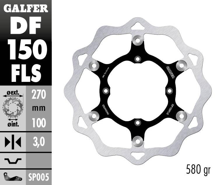 DF150FLS O/SIZE FLOATING FRONT WAVE ROTOR