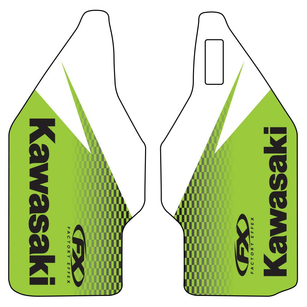 14-40110 KX80/85/100 98-12 FORK GUARDS