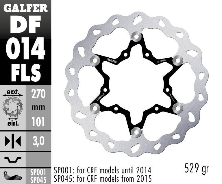 DF014FLS O/SIZE FLOATING FRONT WAVE ROTOR
