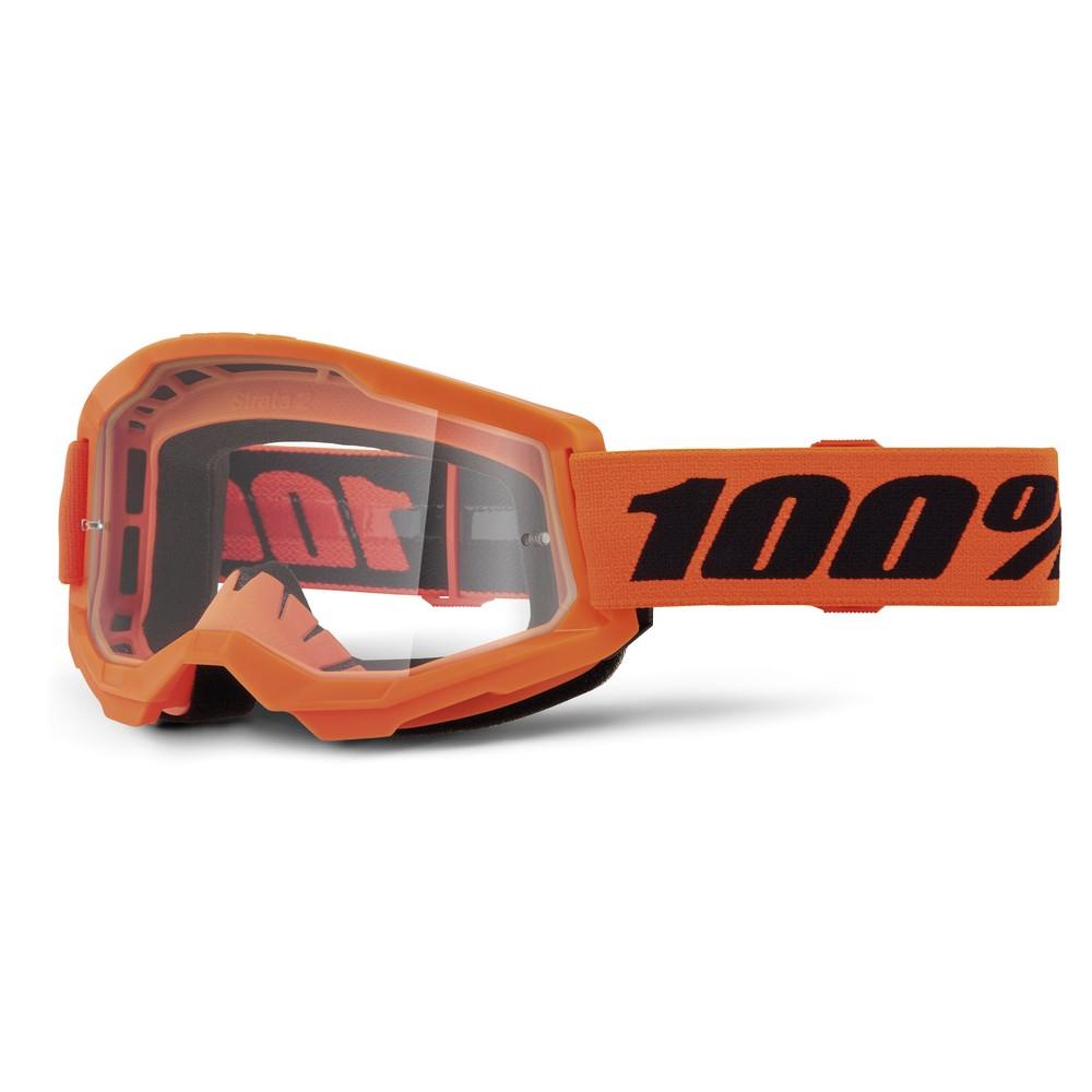 100% - STRATA 2 JUNIOR GOGGLE Neon Orange