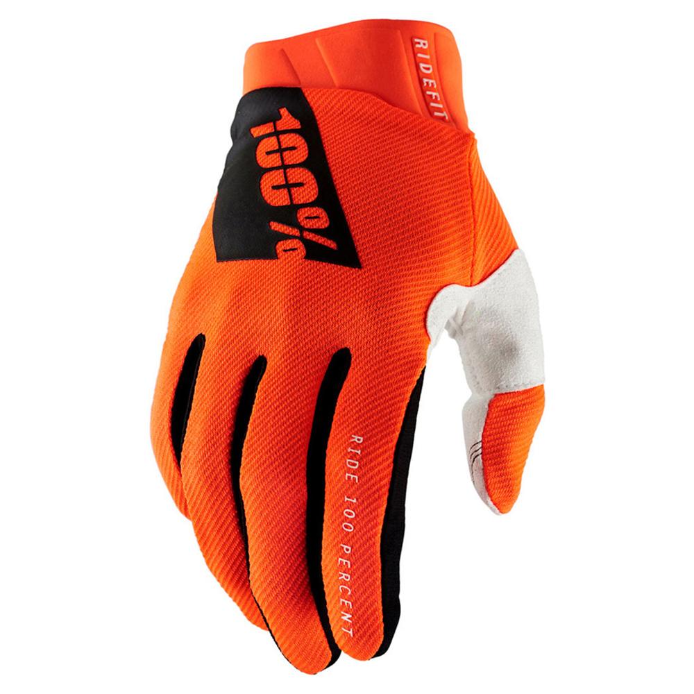100% Ride Fit Glove Fluro Orange