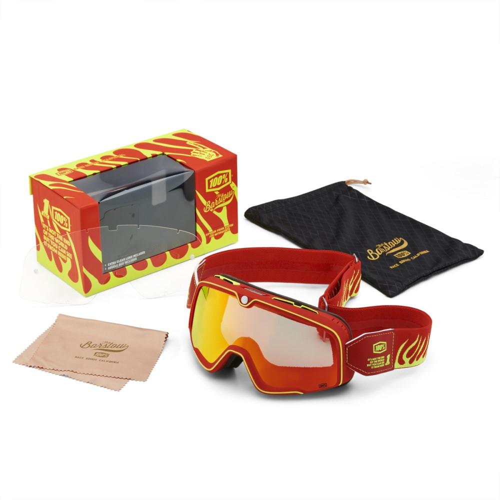 ONE-50000-00011 BARSTOW Goggle Death Spray-Mir Red Lens