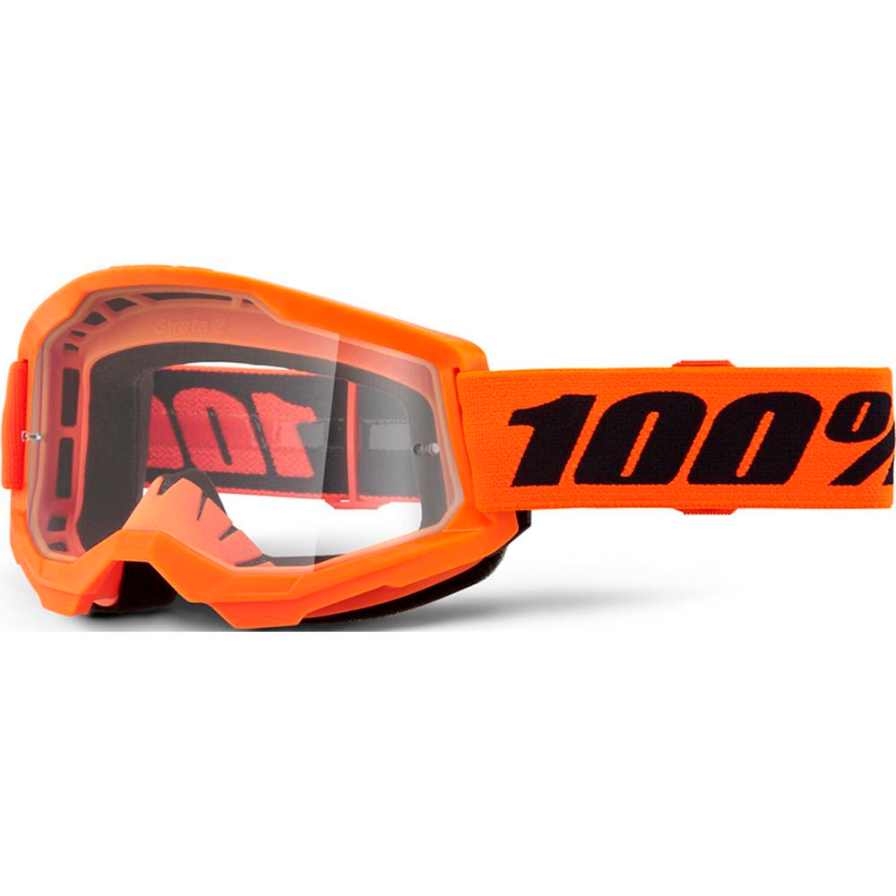 100% - STRATA 2 GOGGLE NEON ORANGE
