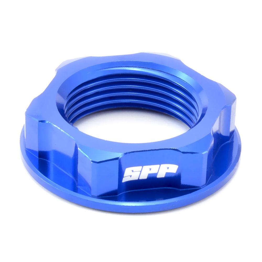 Spp Steering Stem Nut Kawasaki Kx125-250 Suzuki Drz400 Blue