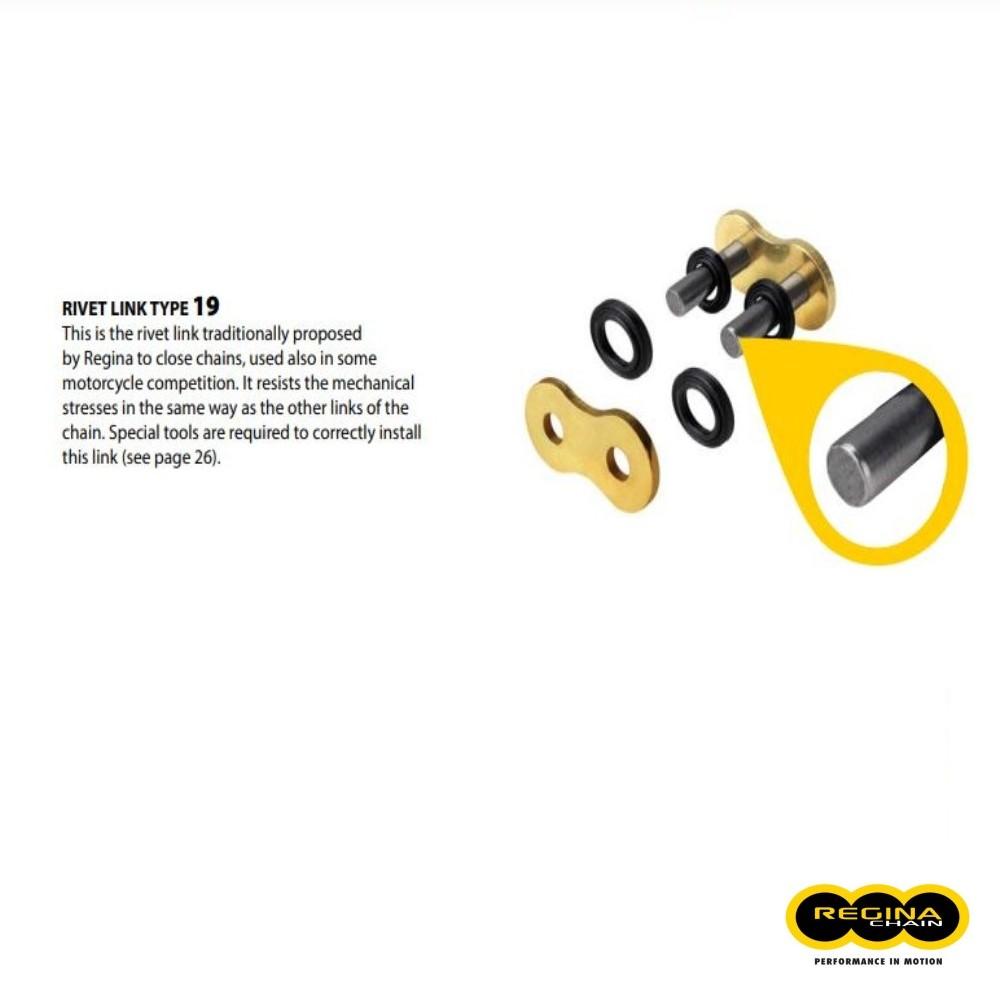 Reg-19/136Zrt Regina Connecting Link (Solid Pin)