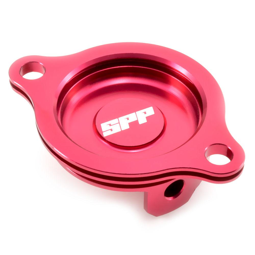 Spp Oil Filter Cover Honda Crf250R Red