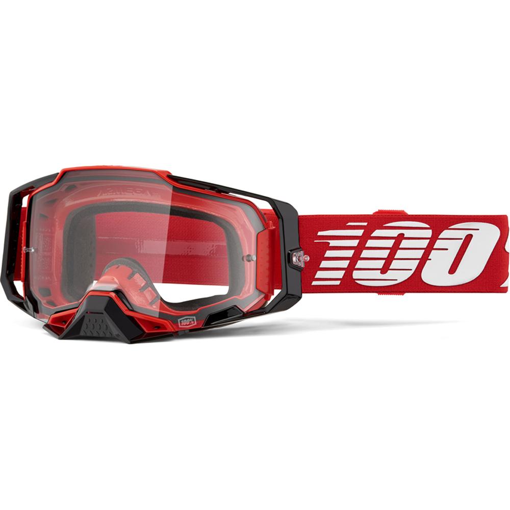 ONE-50004-00033 ARMEGA Goggle Red  Clear Lens