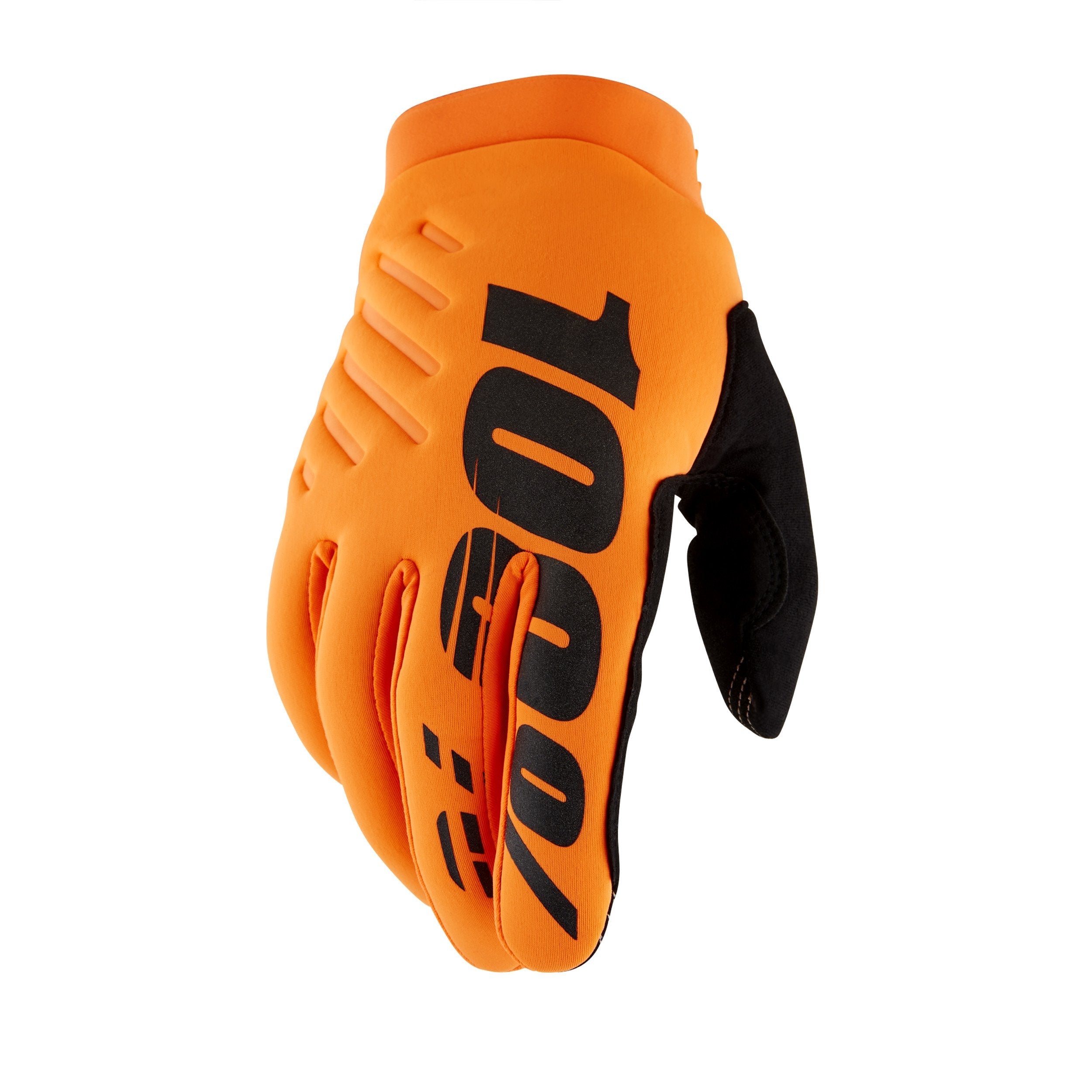 100% Brisker Glove Orange/Black