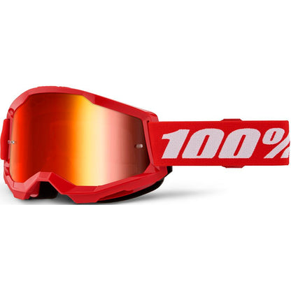 100% - STRATA 2 JUNIOR GOGGLE RED