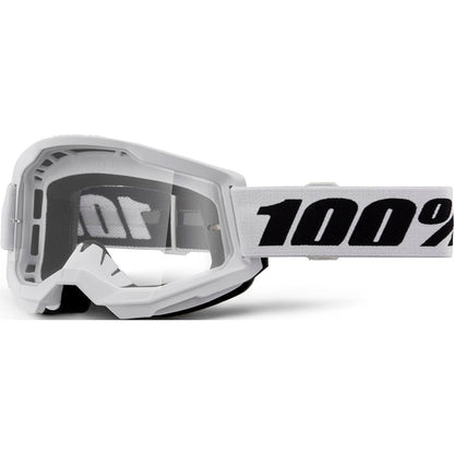 100% - STRATA 2 JUNIOR GOGGLE WHITE