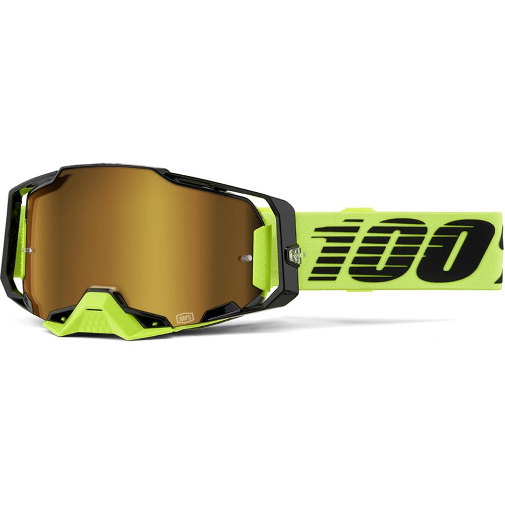 ONE-50005-00032 ARMEGA Goggle Neon Yel-Mirror Gold Lens