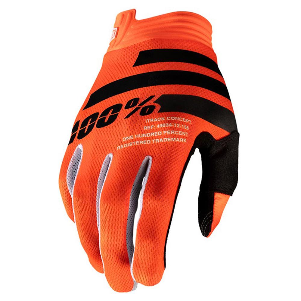 100% iTrack Glove Orange/Blavk