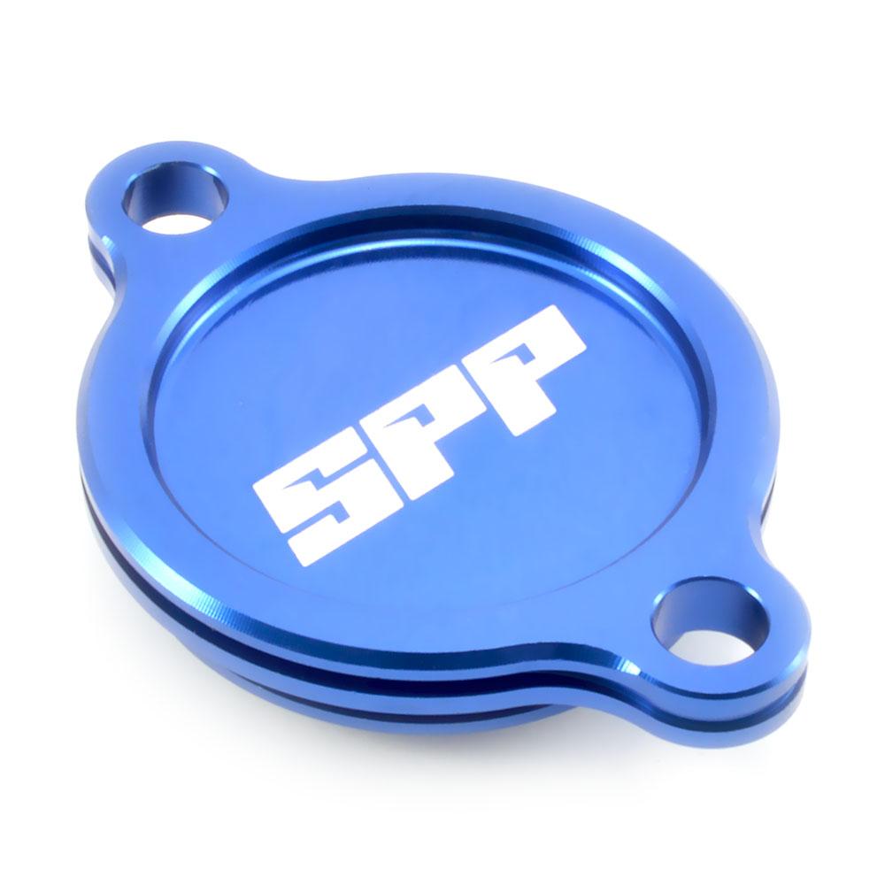 Spp Oil Filter Cover Kawasaki Kx250F 05-18 Blue
