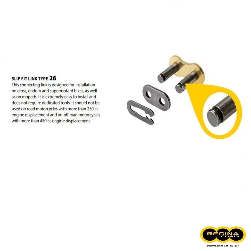 Reg-26/126Eb-Oro Regina Connecting Link (Clip Link)