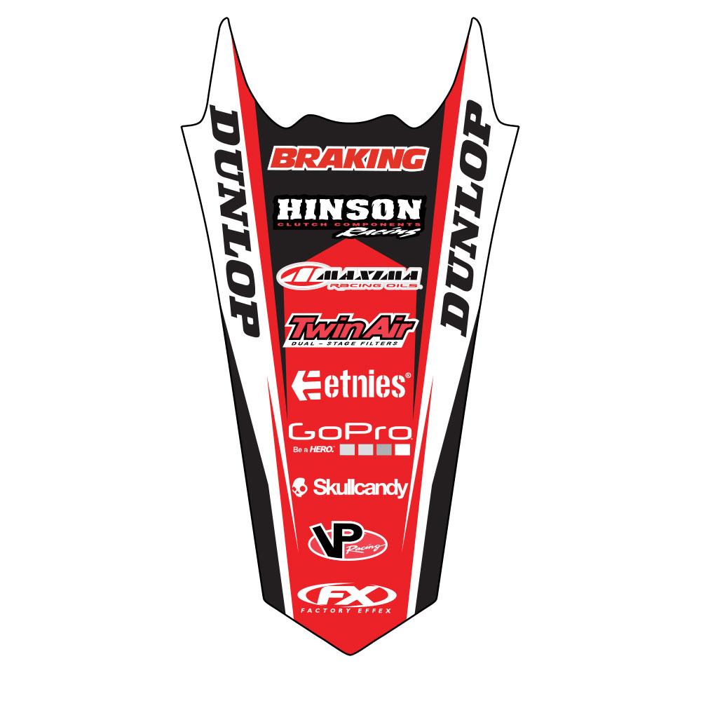 17-32328 CRF250 14 CRF450 13-14 REAR FENDERS